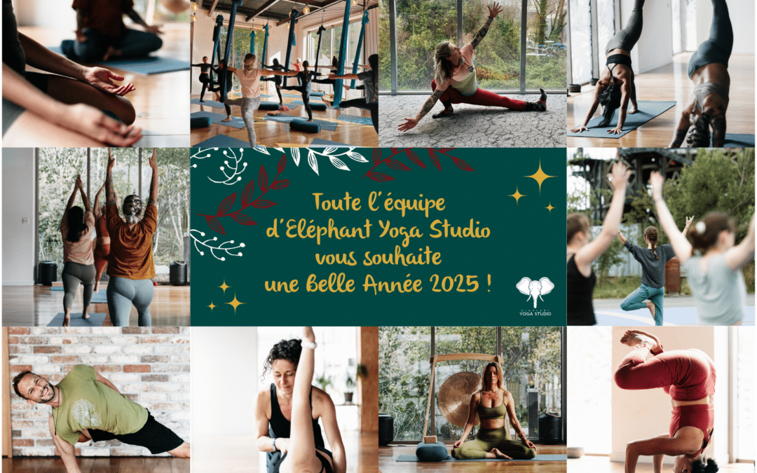 Bonne année 2025 Elephant Yoga Studio Nantes